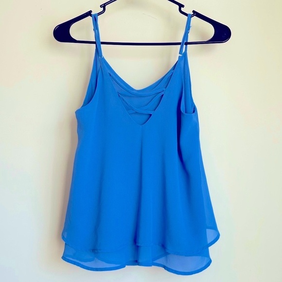 Beau Tissu Women's Small Baby Blue Tank Top - Picture 2 of 7